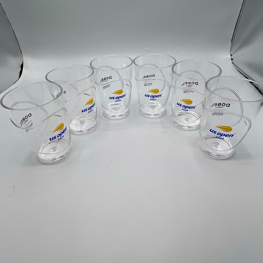 Set Of 6 US OPEN 2024 DOBEL TEQUILA  Ace Paloma Cups Limited Edition